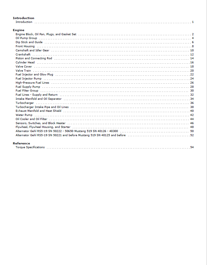 Deutz TD 2009 L 04 Engine Parts Manual 913282 | Mustang PDF Catalog