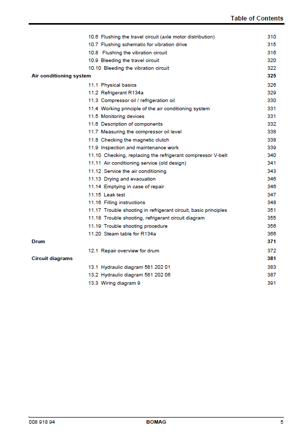 Download BOMAG BW 218 D-40 Service Manual (Part No. 00891894)