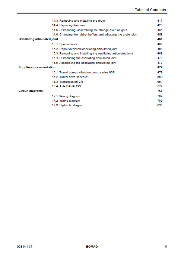 Download BOMAG BW 219 PD-4 Service Manual PDF Part 00891137