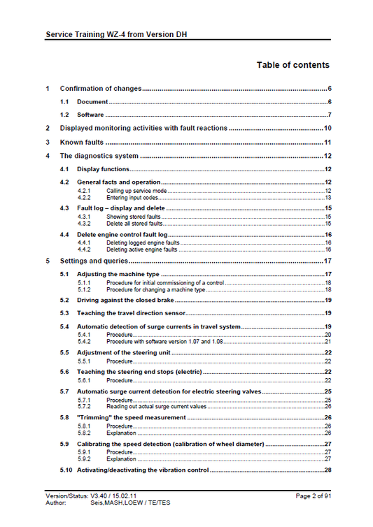 Download BOMAG ELEKTRIK ESX WZ_4-E Roller Electric Training Manual PDF