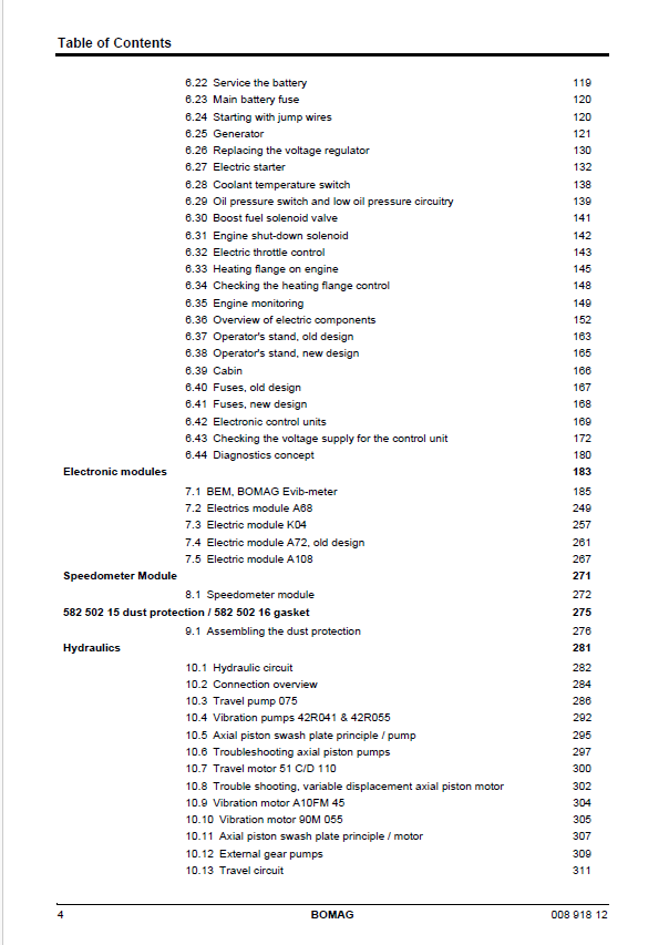 Download Bomag BW 218 D-40 Roller Service Manual (00891812)