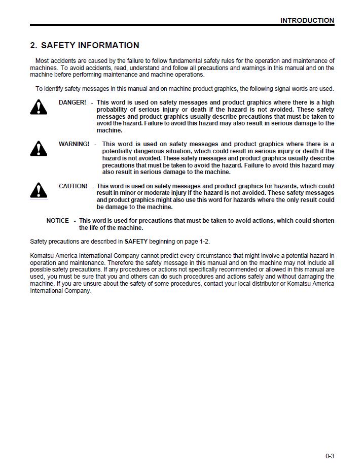 Download CEAM002303: Komatsu WA120-3 & WA120L-3 Wheel Loader Maintenance Manual