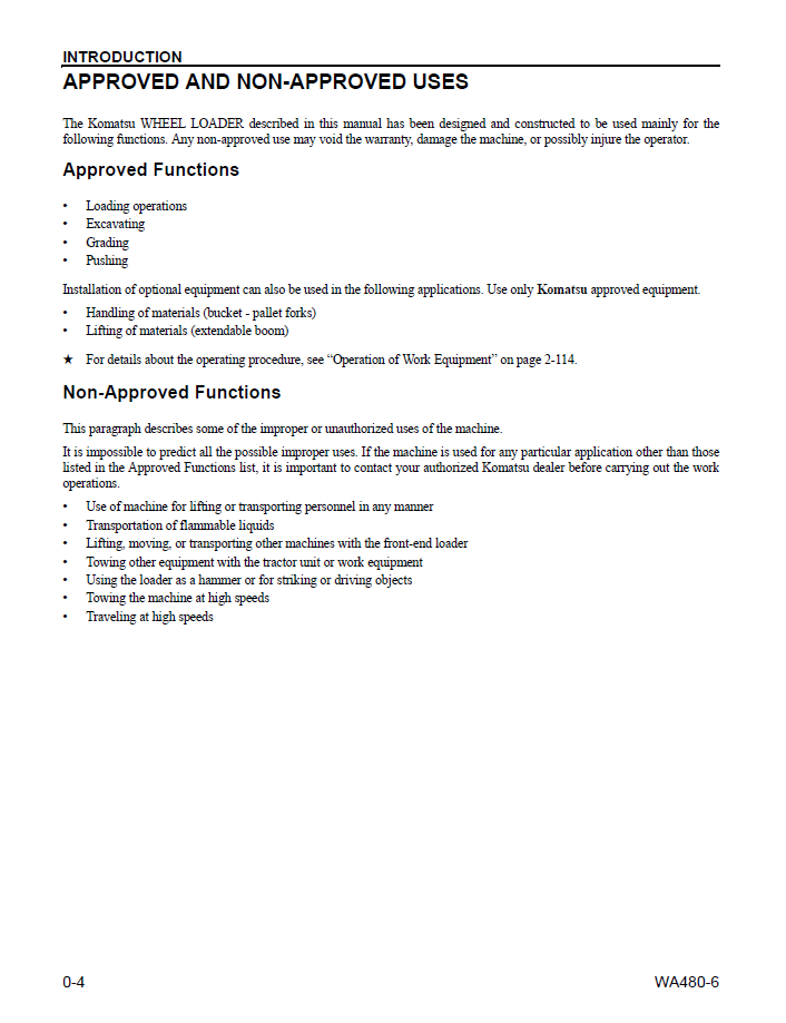 Download CEAM009104: Komatsu WA480-6 Wheel Loader Maintenance Manual