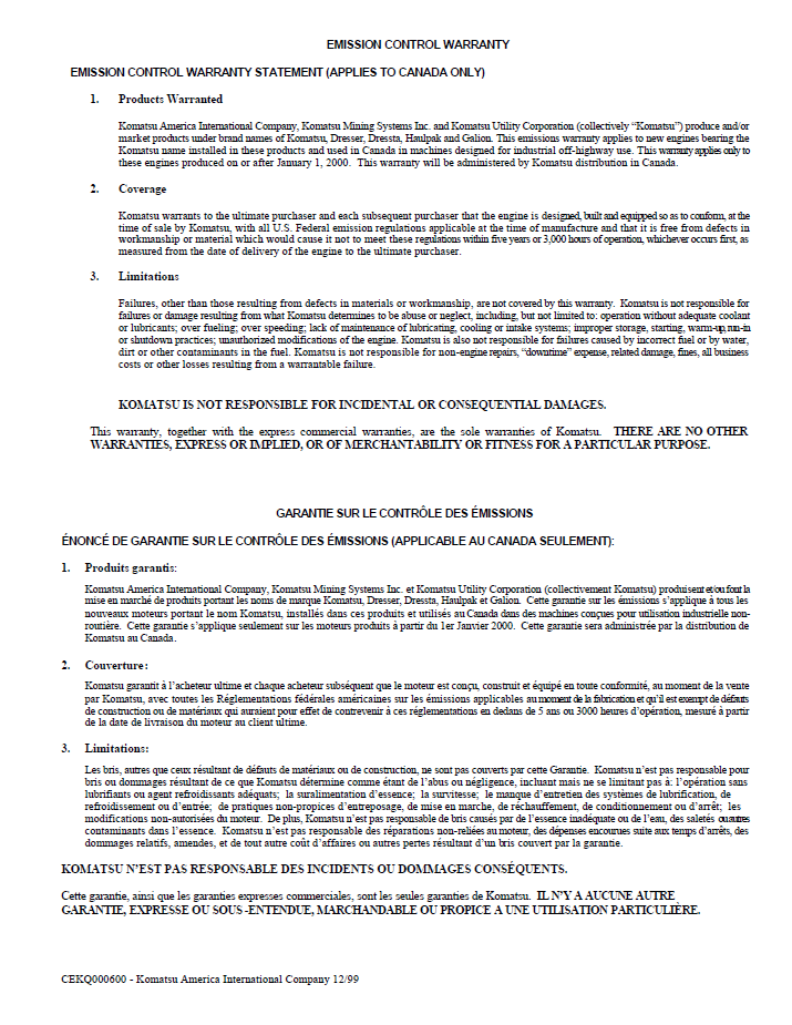 Download CEAM012901: Komatsu PC400LC-7L Hydraulic Excavator Maintenance Manual