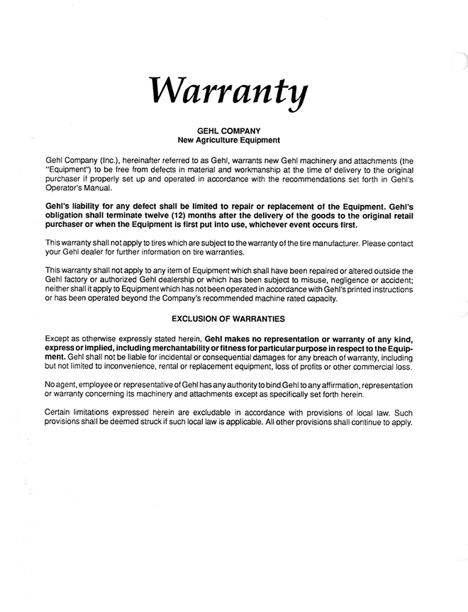 Download GEHL 162 & 165 Disc Mower Operator Manual PDF