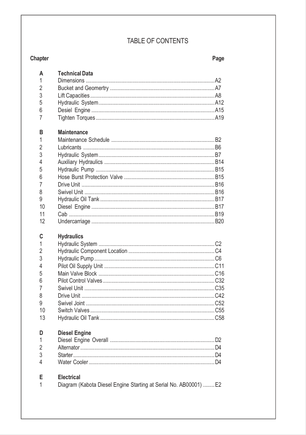 Download GEHL 253, 303, 353 & 373 Compact Excavator Service Manual PDF