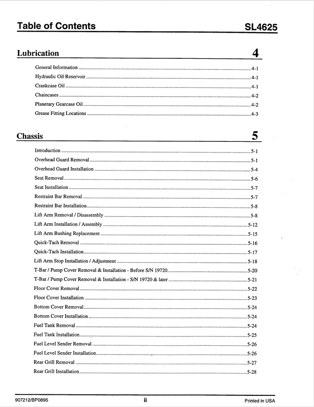 Download GEHL 4625 Shop Manual 907212 for Skid Loader PDF