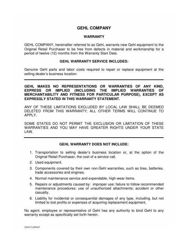 Download GEHL 480T Operator Manual 918118 All Wheel Steer Loader PDF