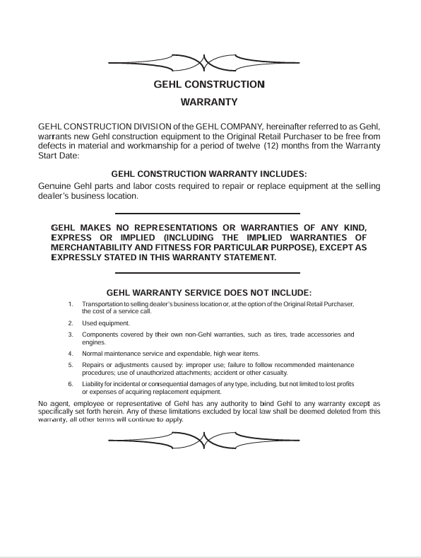 Download GEHL 721 Wheel Loader Operator Manual 909885 PDF