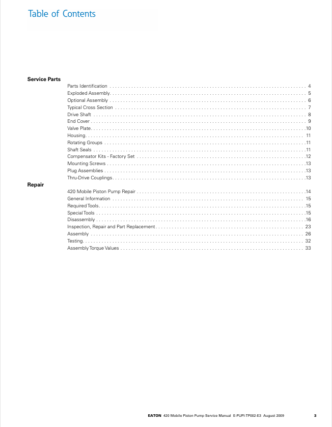 Download GEHL Eaton 420 Mobile Piston Pump Service Manual PDF