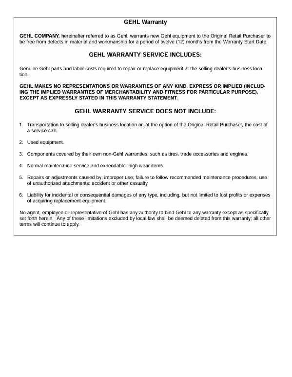 Download GEHL GE 802 Excavator Operator Manual 908147 PDF