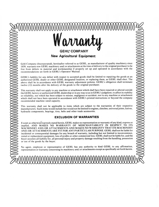 Download GEHL HA1110 Hay Attachment Operator Manual 903674