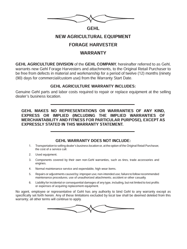 Download GEHL HA1210 Hay Attachment Operator Manual PDF 907083
