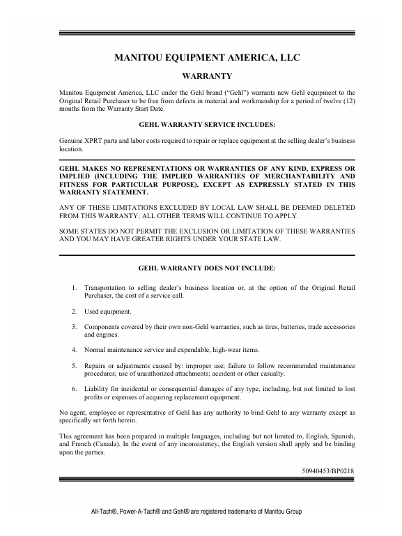 Download GEHL M08 Operator Manual 50940489 Compact Excavator PDF