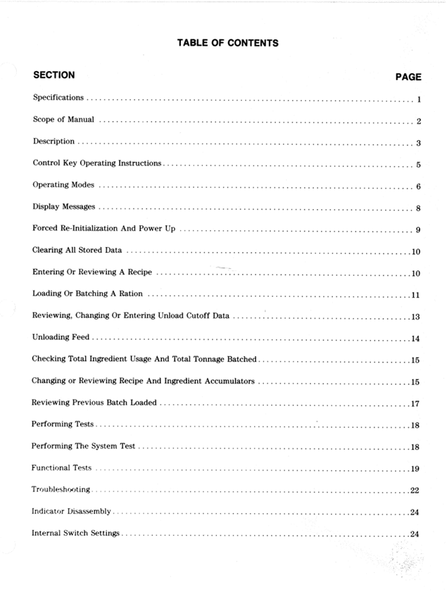 Download GEHL Model 1000 Microprocessor Scale Indicator Manual PDF