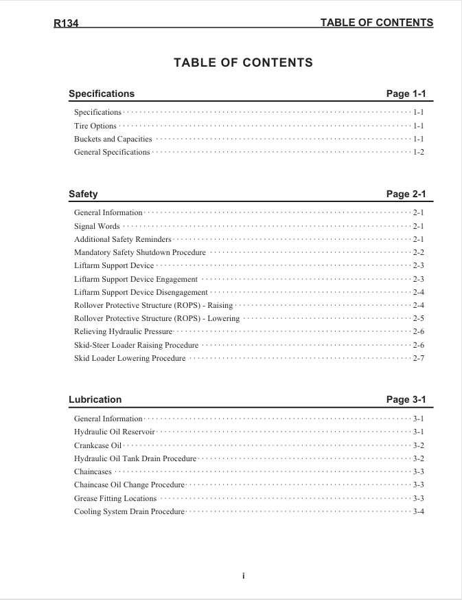 Download GEHL R134 Skid Steer Service Manual PDF