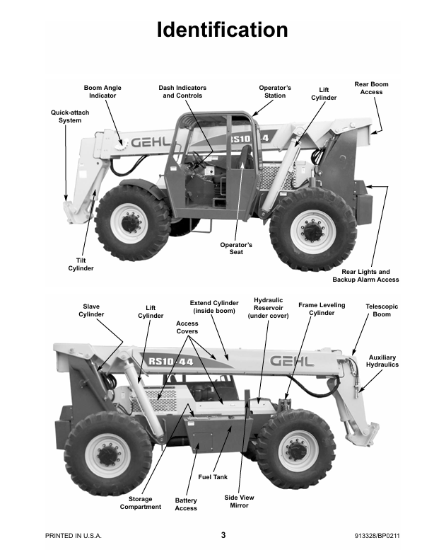 Download GEHL RS10-44 RS10-55 RS12-42 Operator Manual PDF (913328)