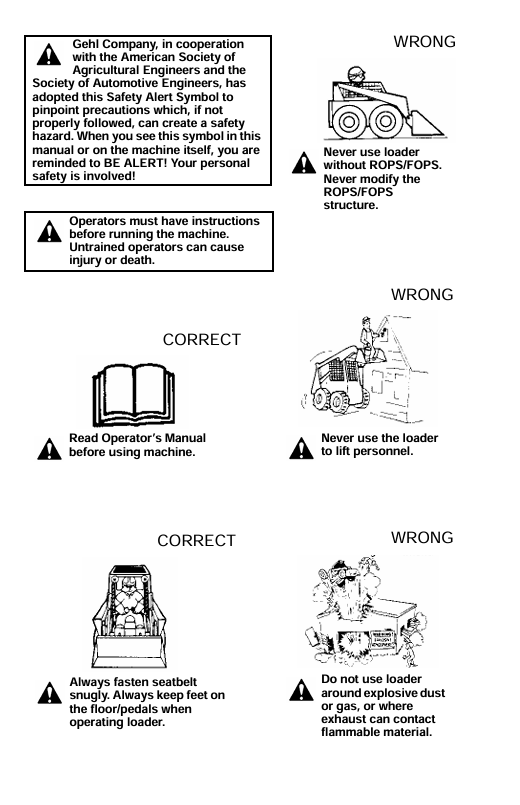 Download GEHL SL4640E & SL5240E Operator Manual 917314 PDF