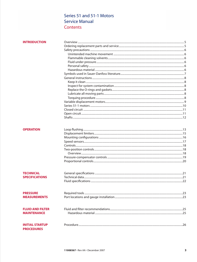 Download GEHL Series 51 & 51-1 Bent Axis Motor Service Manual PDF