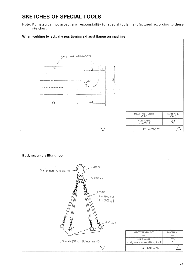 Download GEN00026-00: Komatsu HD465-5, HD605-5 Dump Truck Assembly Instructions