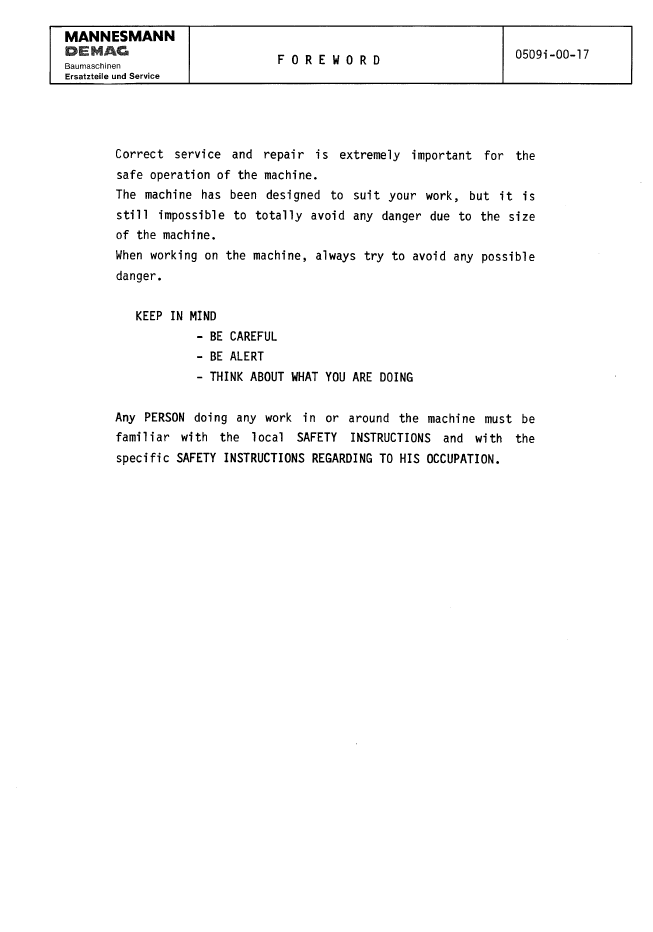 Download H285S78115SM: Komatsu Demag Hydraulic Mining Shovel Maintenance Manual