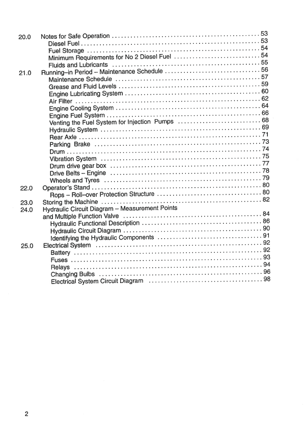Download JCB 1105 Vibratory Roller PDF Instruction Manual