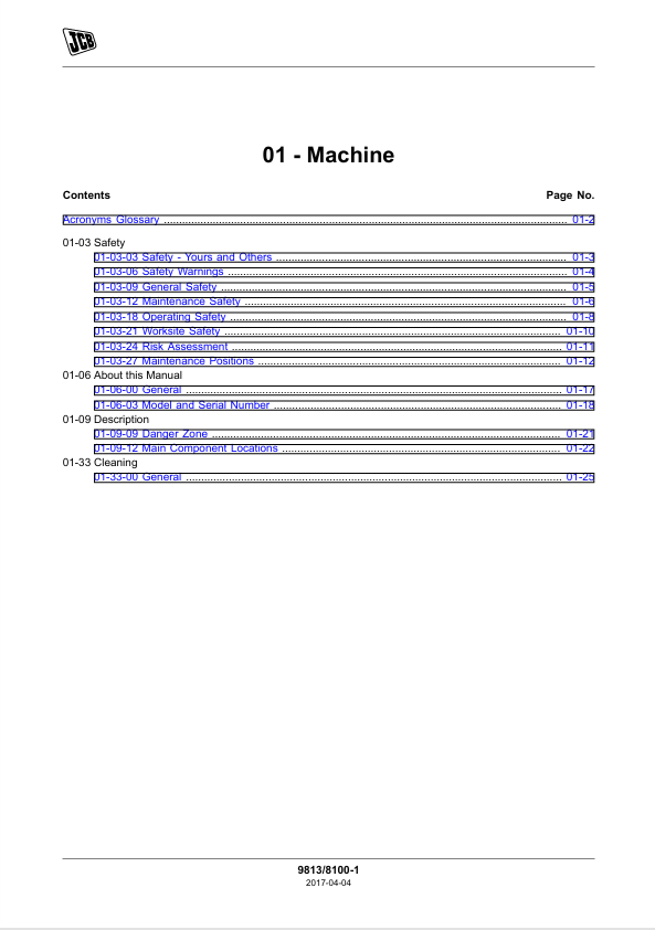 Download JCB 4CX Pilingmaster Repair Manual PDF