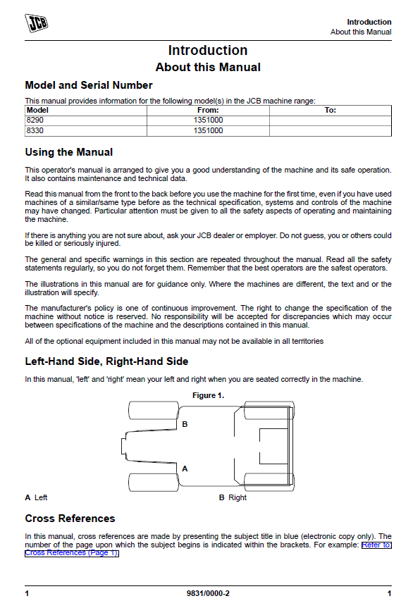 Download JCB Fastrac 8290/8330 Agricultural Tractor Manual
