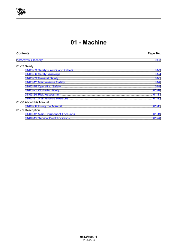 Download JCB JS210 JS230 Excavator Repair Manual PDF