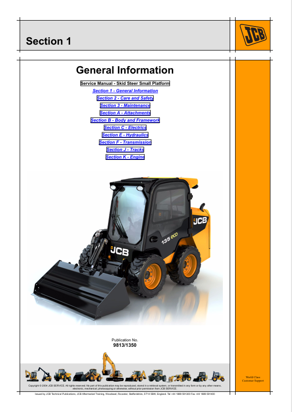 Download JCB Small Platform Skid Steer Repair Manual PDF
