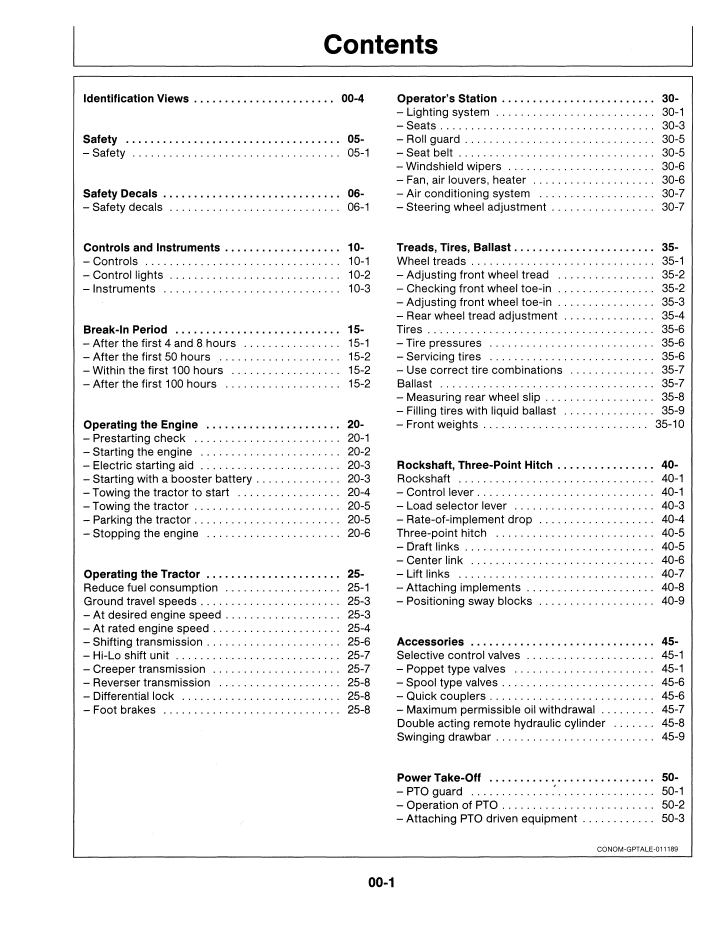 Download John Deere 2155 2355 2555 2755 Tractor Operator Manual | OML60034