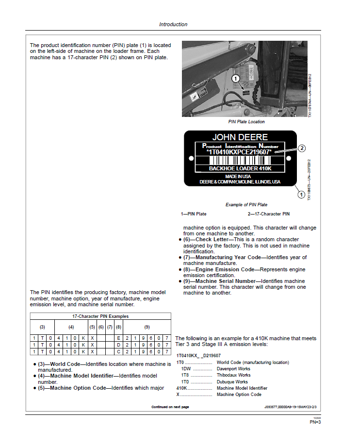 Download John Deere 410K Backhoe Loader Operator Manual OMT305693