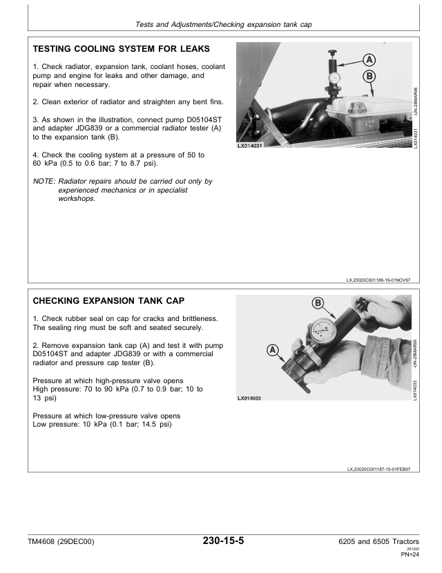 Download John Deere 6205 6505 Tractor Repair Manual TM4608