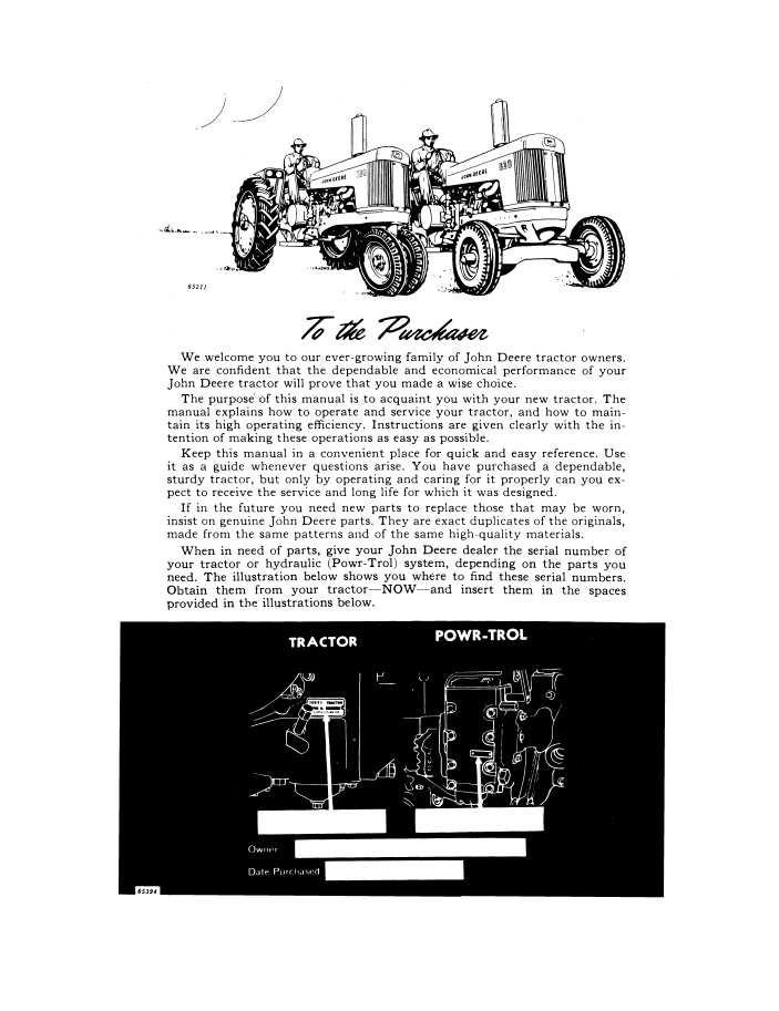 Download John Deere 630 Tractor Manual OMR20718