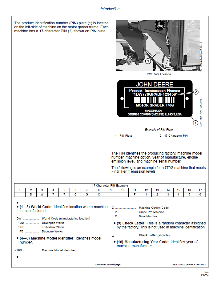 Download John Deere 770G 770GP 772G 772GP Grader Manual OMT363020X19