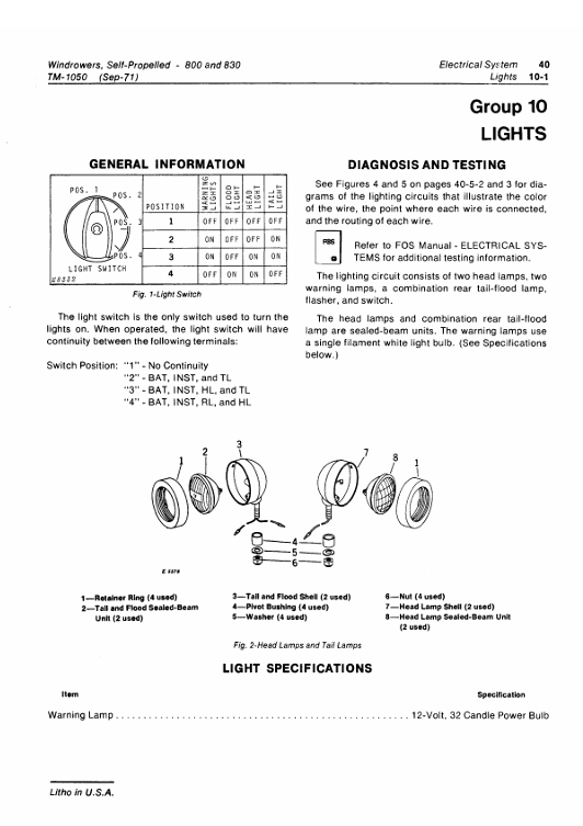 Download John Deere 800 830 Windrower Workshop Manual TM1050