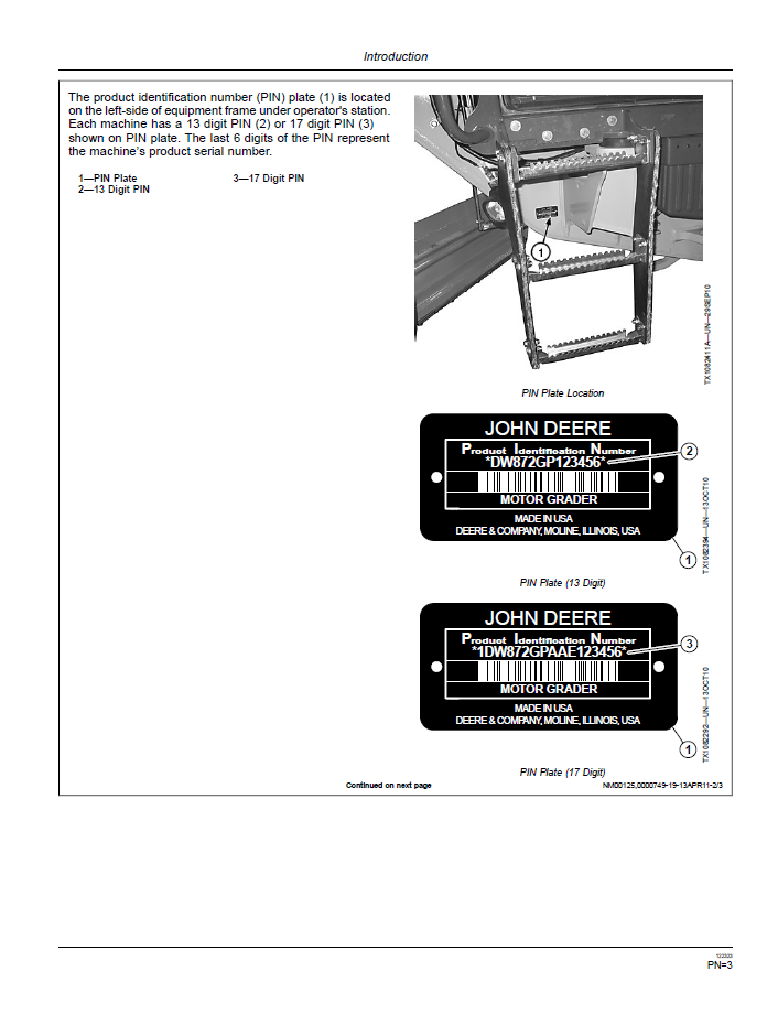 Download John Deere 870G 870GP 872G 872GP Grader Manual OMT278209