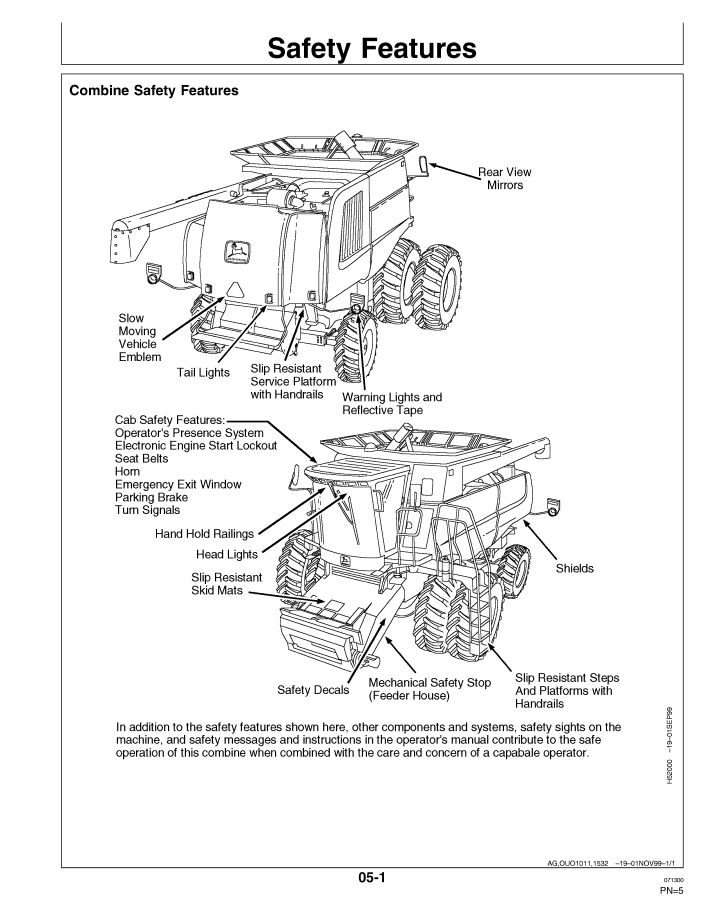 Download John Deere 9650 STS 9750 STS Combine Operator Manual | OMH175212