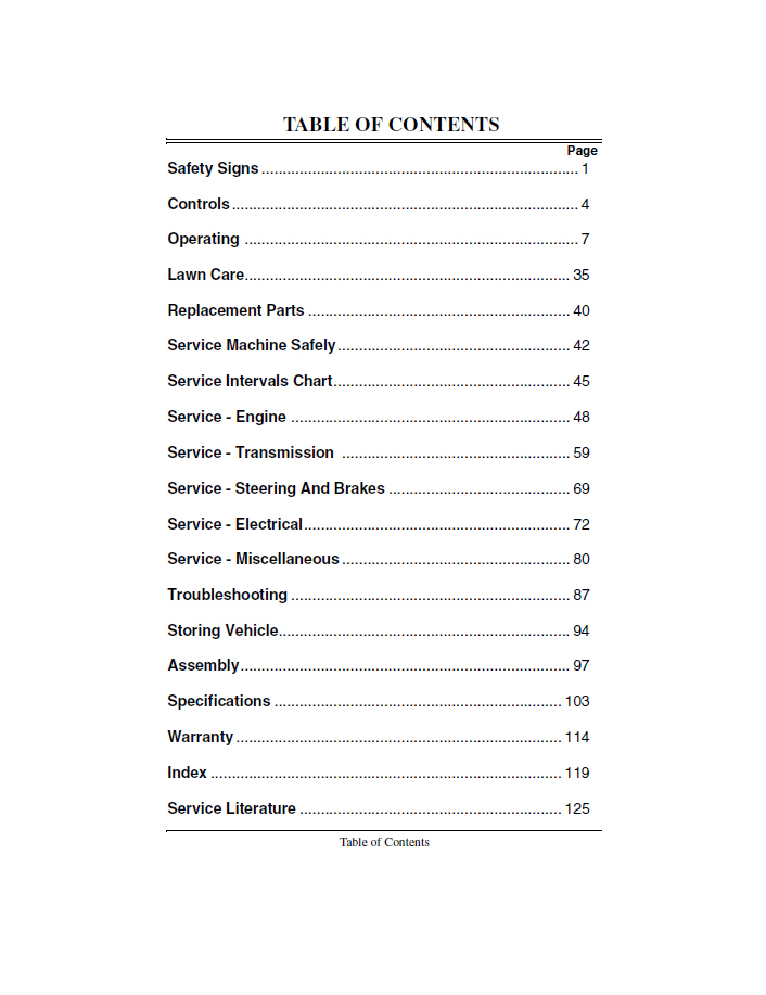 Download John Deere OMM124892 F1145 Front Mower Operating Manual