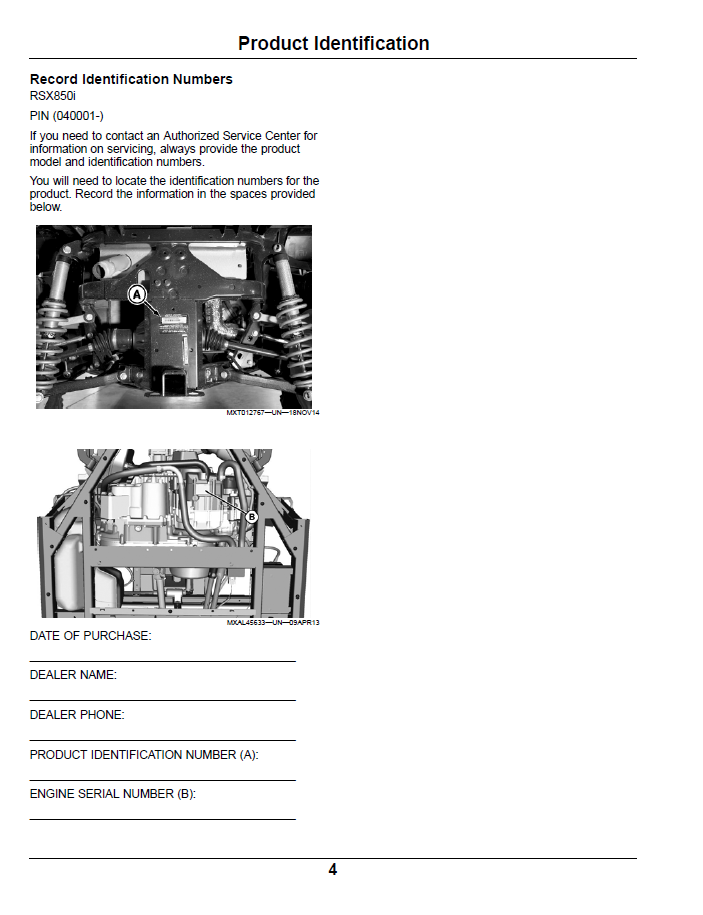 Download John Deere RSX850i Utility Vehicle Manual OMM173024