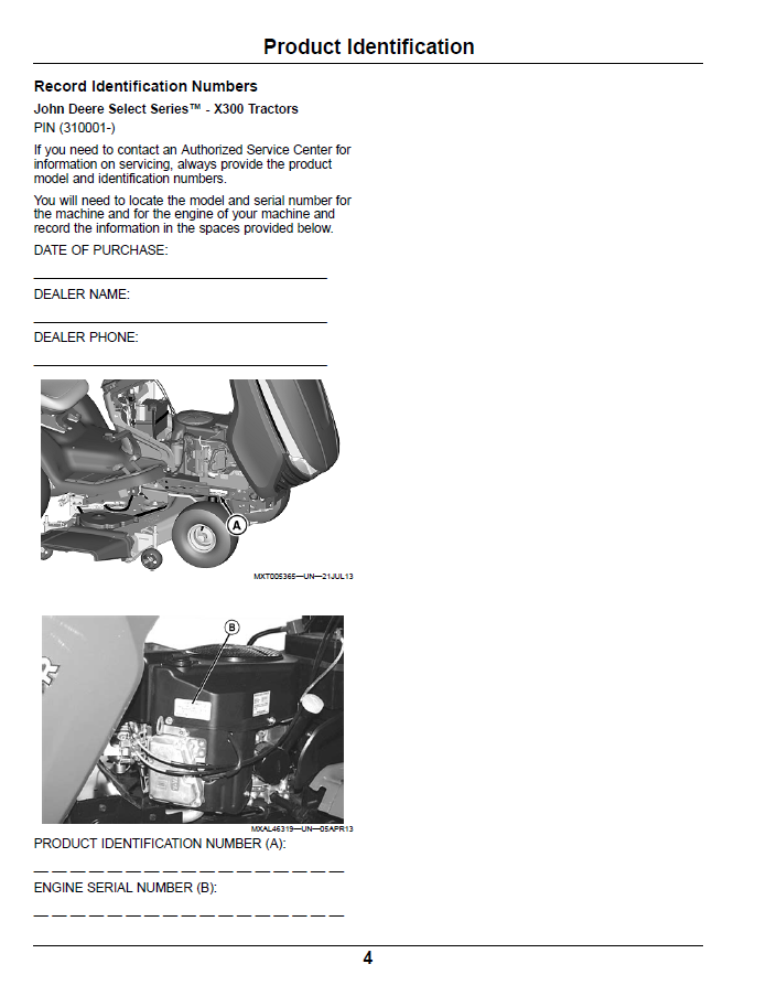 Download John Deere Select Series X300-X320 Manual OMM173269