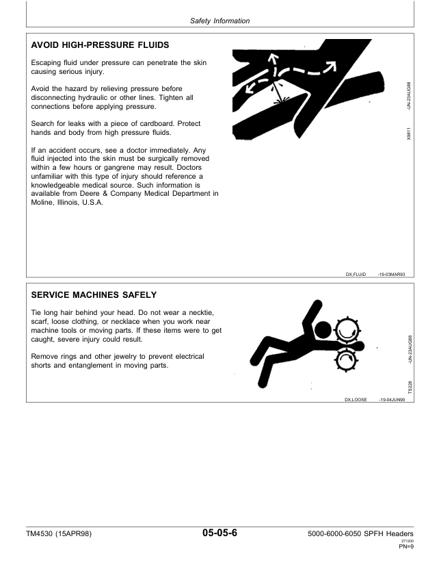 Download John Deere TM4530 Repair Manual for Headers and Pickups
