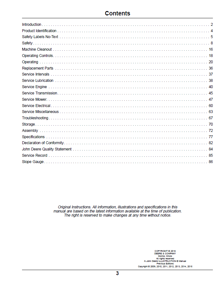 Download John Deere X350 X370 X380 Operator Manual | OMM174378