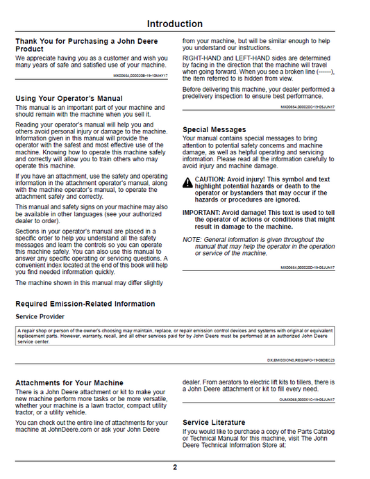 Download John Deere Z900E, Z900M, Z900R Manual (OMUC32807)