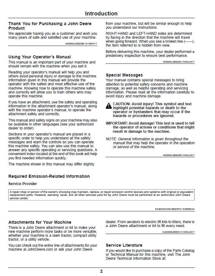 Download John Deere Z900 Series ZTrak™ Pro Gas Operator Manual (OMUC32807)