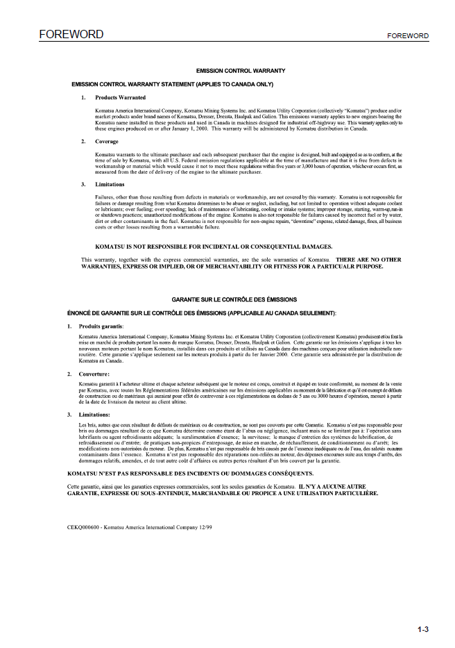 Download KEAM049700T: Komatsu D61EX-15, D61PX-15 Bulldozer Maintenance Manual