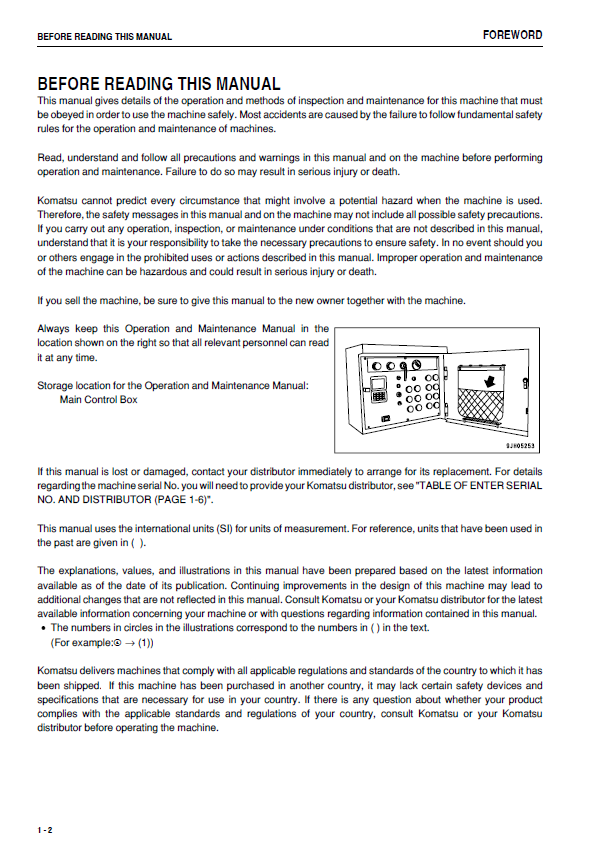 Download Komatsu BR380JG-1E0 Crusher Service & Maintenance Manual