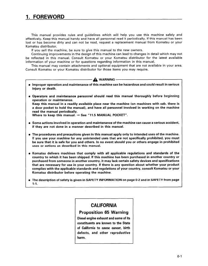 Download Komatsu D20-7 D21-7 Series Bulldozer Manual SEAD000905 PDF