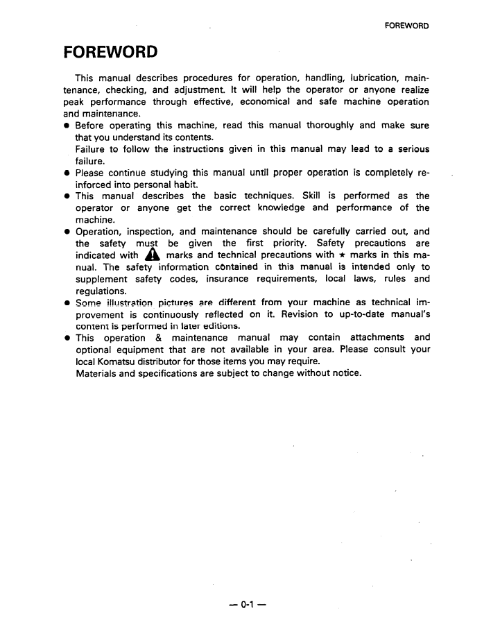 Download Komatsu D275A-2 Dozer Manual SEAD000301 PDF
