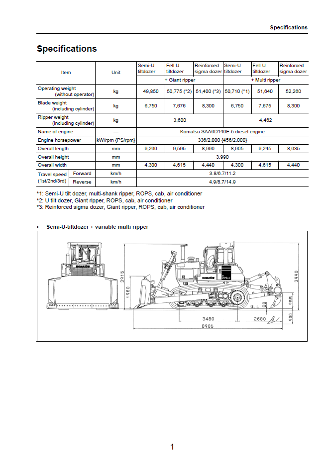 Download Komatsu D275AX-5EO Field Assembly Instructions GEN00052-01 PDF